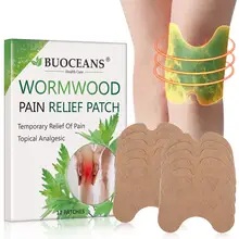12pcs/lot Knee patch Pain Relieving Patch Reduce Inflammation Self-Heating Sticker Cold Protection Wormwood Extract Body Patch