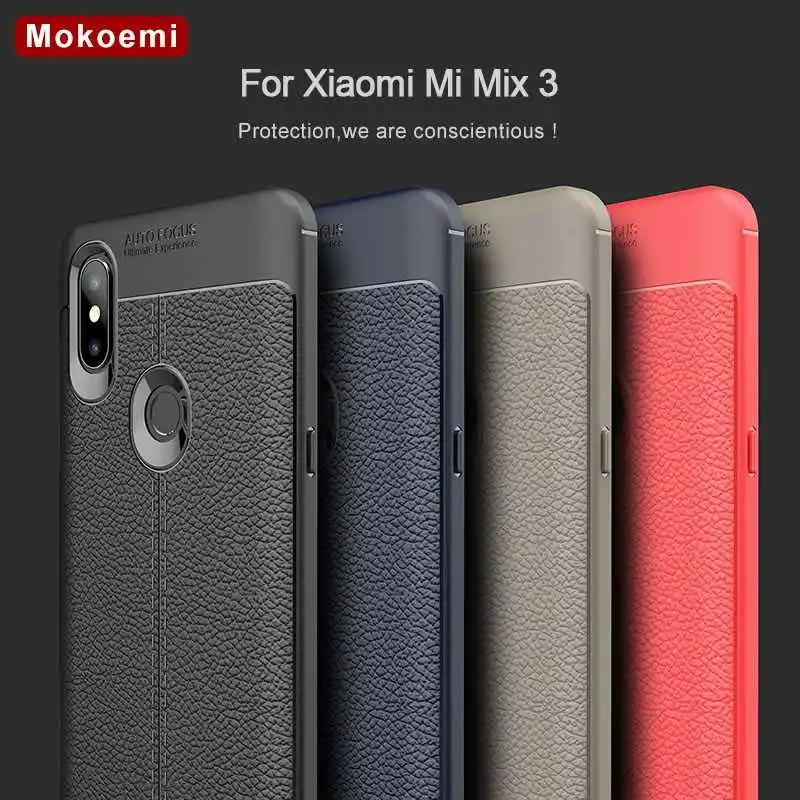 Противоударный мягкий чехол Mokoe mi Lichee с узором 6 39 &quotдля Xiaomi x 3 для x3 телефона |