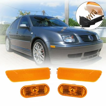 

Car Front Bumper Side Marker Light Lamp + Fender For-Jetta Golf MK4 1999-2005