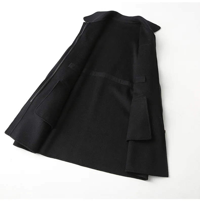 Anti-Season New Style Fall And Winter Clothes Double-Sided Wool Overcoat Mid-length Wool Coat WOMEN'S Dress