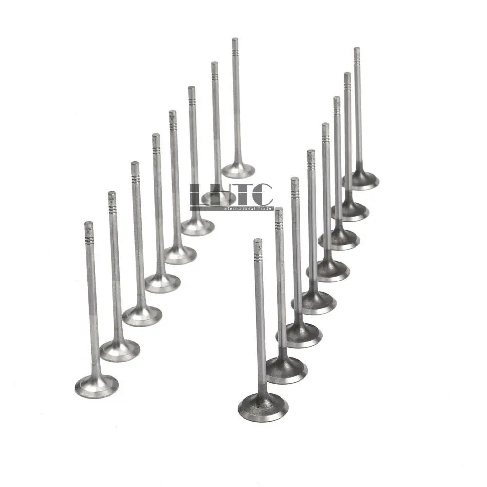 16pcs 04E109601B inlet outlet engine valves For VW Jetta Golf Passat Audi A1 A3 Skoda Octavia Seat Leon 1.4 TFSI EA211
