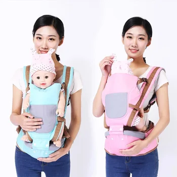 

Four Seasons Kid Kangaroo Infant Sling Waist Stool Benches Children Hold Ergonomic Baby Carrier Backpack For Newborn Hip Seat