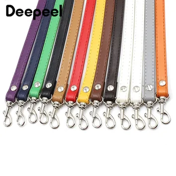 

Deepeel 1pc 1.5cm*120cm Women Colorful PU Bag Strap Metal Buckle Hook Handbag Accessories Crossbody Replacement Belt BS115