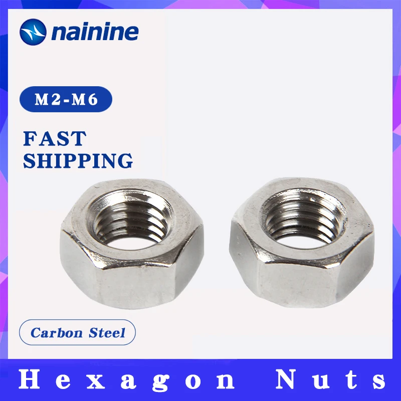 M2.5 HEXAGON FULL NUTS PACK OF 50 METRIC A2 STAINLESS STEEL TO FIT METRIC SCREWS