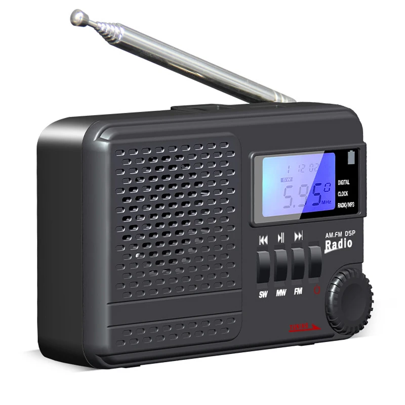 Портативный радиоприемник FM/AM Полнодиапазонный с функцией памяти поддержкой