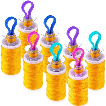 

MIUSIE 5/10/20Pcs Plastic Bobbin Clip Wire Sewing Thread Spool Accessrioes Apparel Storage Holder Organizer Quilting Supplies