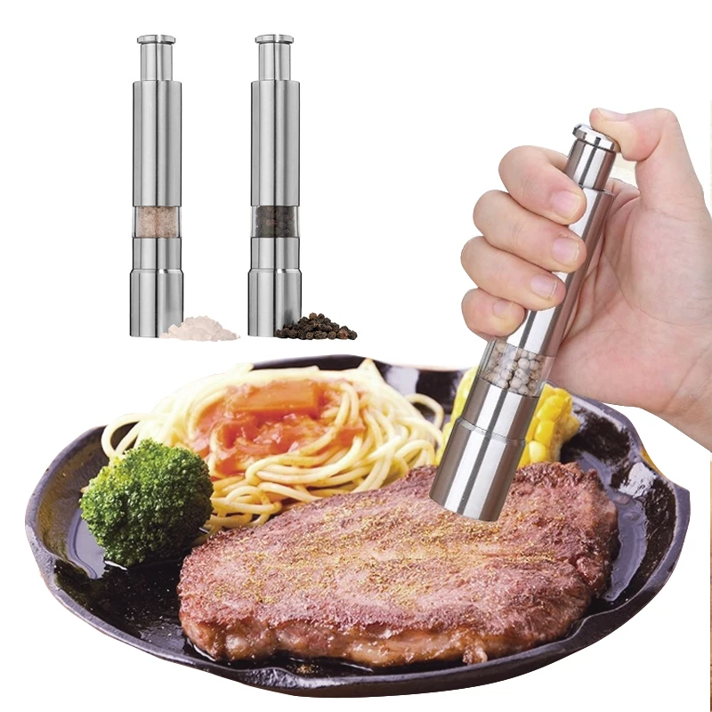 Мельница для соли и перца шлифовальная машина из нержавеющей стали кухонная соль