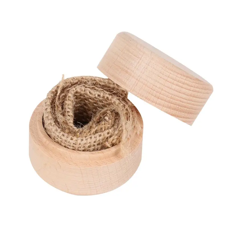 

1pc Vintage Ring Box Romantic Delicate Rustic Ring Box for Wedding Engagement Proposal