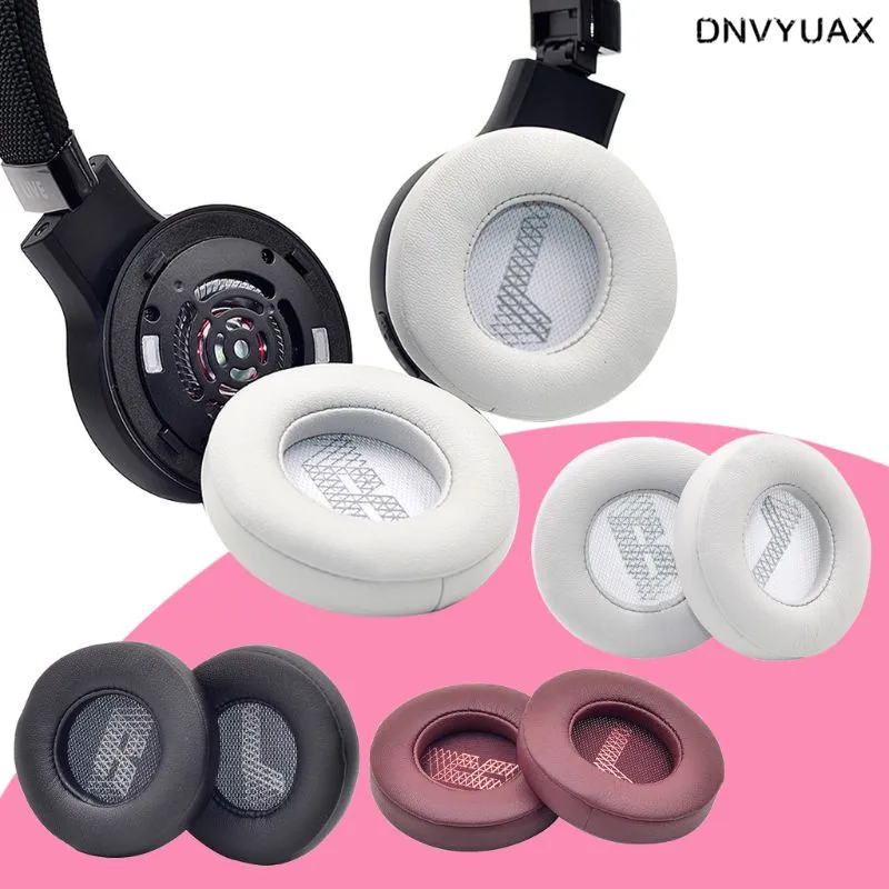 1Pair Leather Earpads Soft Ear Cushion Cover for JBL Live 500BT Headphones