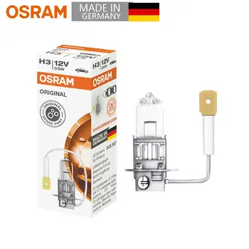 

OSRAM Original H3 Car Halogen Head Lamp Auto Bulb Standard bulbs 12V 55W 3200K 64151 (Single)