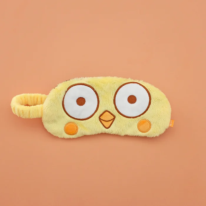 

Check Chas Plush Eyeshade Pajama College Style Protection from Light Cute GIRL'S Cartoon Eye Protection Breathable Nap Travel