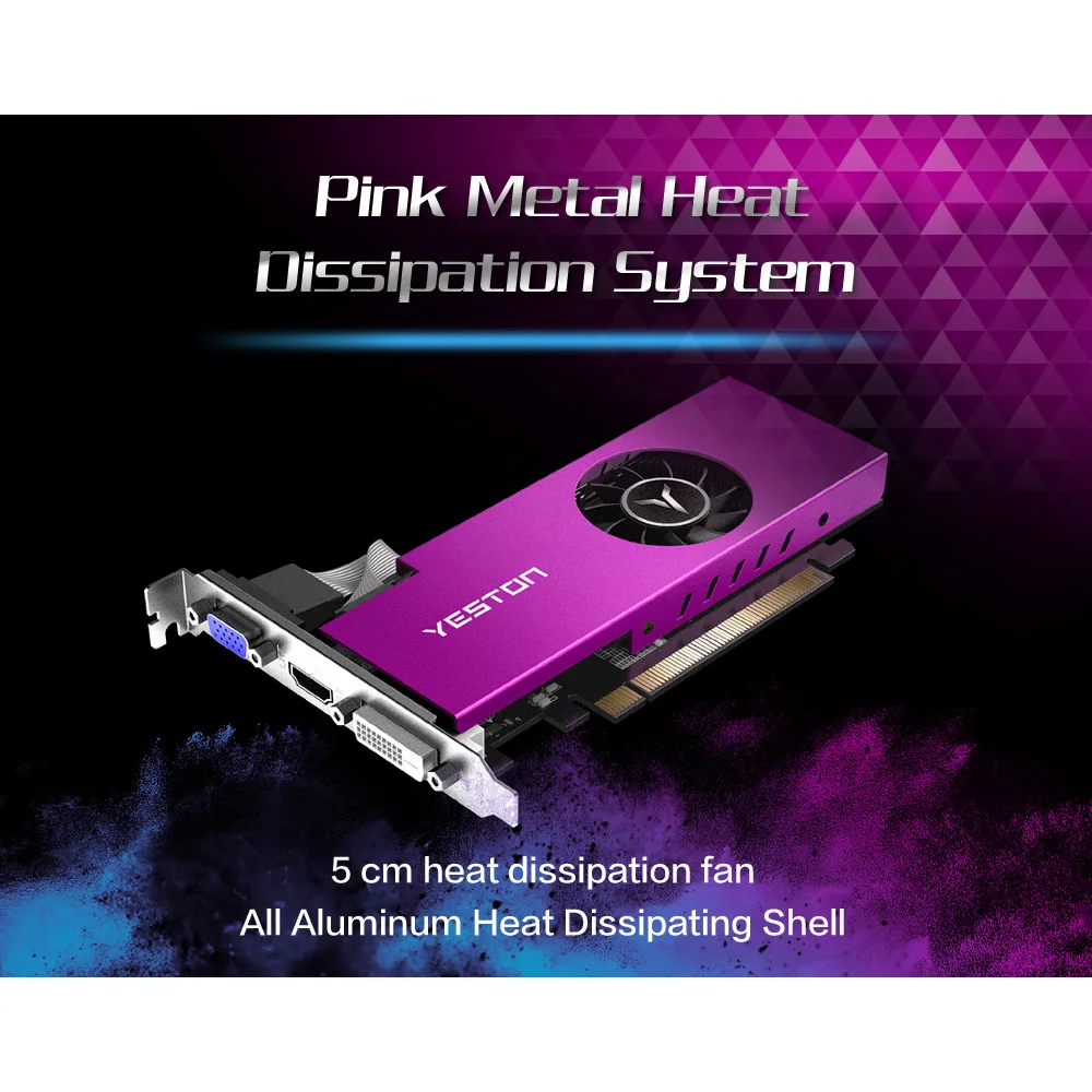 Видеокарта Yeston Radeon mini RX 550 GPU 4 ГБ GDDR5 3 0 бит для игрового настольного ПК видеокарты