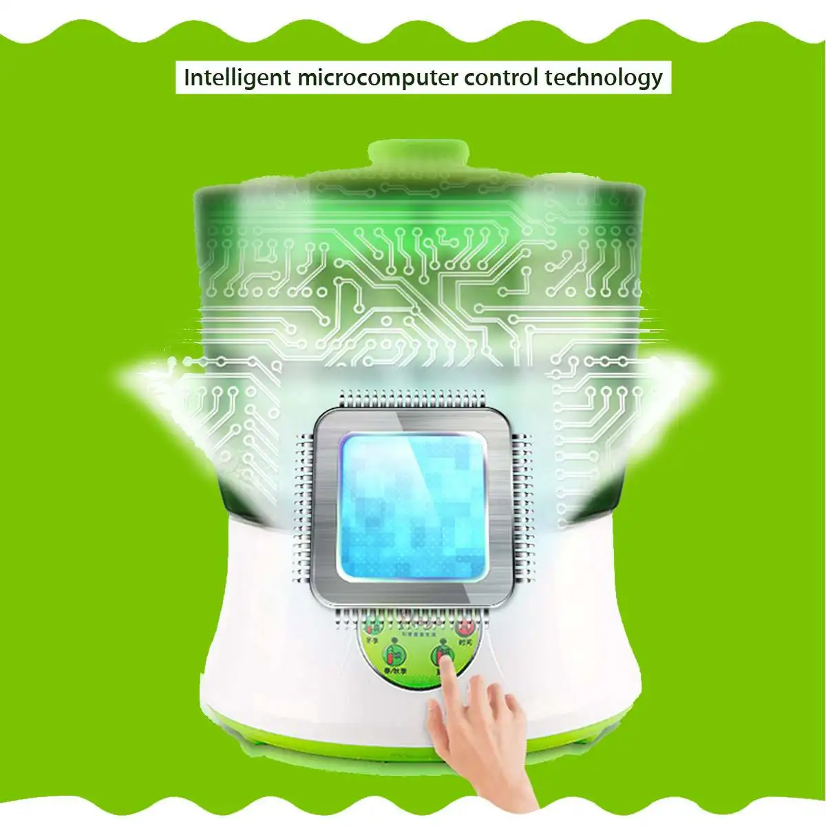 Günstig Automatische Bean Sprießen Maschine Zwei Schichten UNS Stecker Multifunktionale Hausgemachte Sprießen Knospe Maschine Intelligente Mikrocomputersteuerung