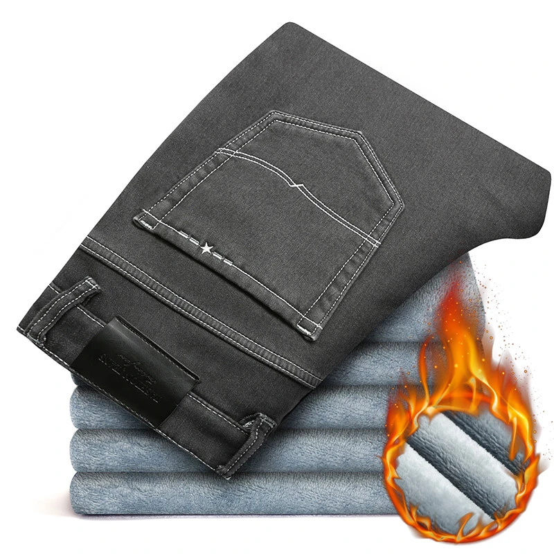 

2019 Winter Black Jeans Trousers Men Clothes Elasticity Skinny Jeans Business Casual Male Denim Slim Pants Classic Style,WG203