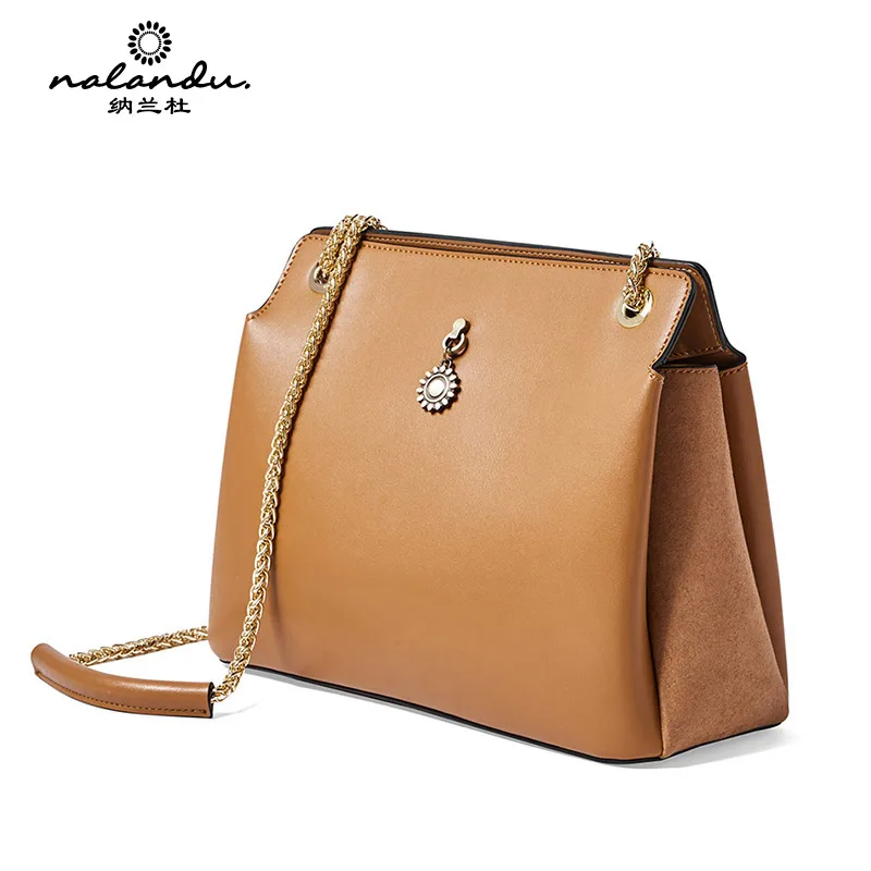 

Narandu leather women's bag 2020 new vintage chain shoulder bag large capacity court handbag bag