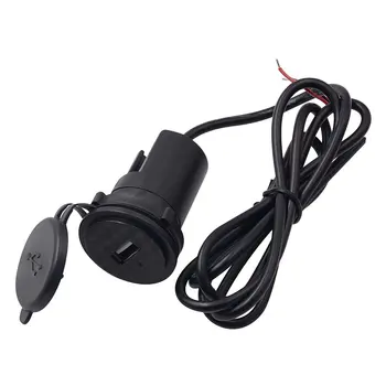 

Motorcycle Mobile Phone Charger Single Usb12V Waterproof Car Charger Rearview Mirror Modification Accessories