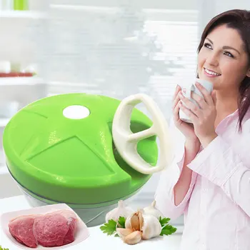 

Meat Grinders Hand Pull Type Convenient 3 Blades Slicer Cutter Hand Pull Type Convenient Stainless Steel + ABS