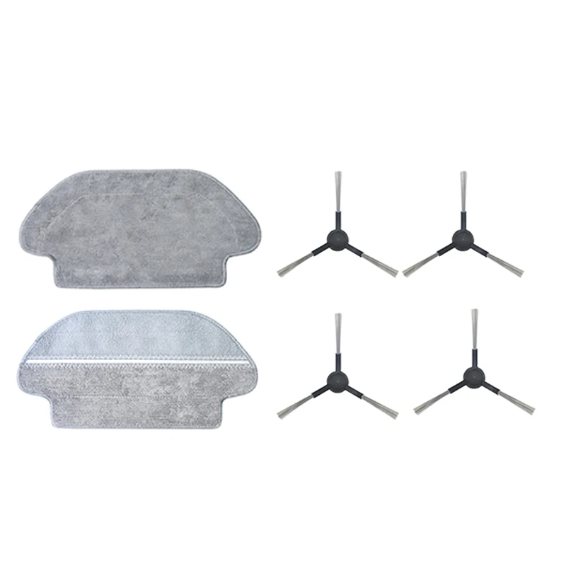 

4 Side Brush + 2 Mop Cloths Pad for Xiaomi STYJ02YM Robot Vacuum Cleaner Replacement Parts Accessories
