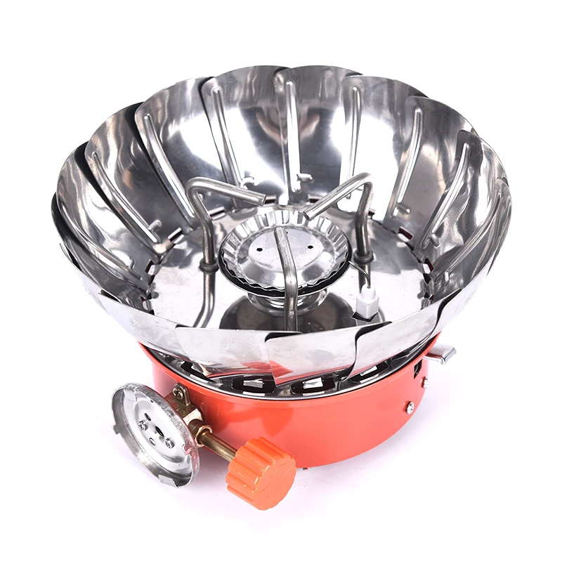 Windproof Stove Cooker Cookware Gas Burners for Camping Picnic Cookout BBQ With Package Box& Bag