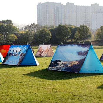 

DIY Customized drawing tent waterproof camping trip outdoor tent without the support pole