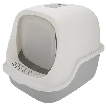 

cat toilet Plastic Starry Sky Gray Full Enclosed Cats Litter Box Anti Outer Splashing No Odor Cat Toilet Training Toilet Pet