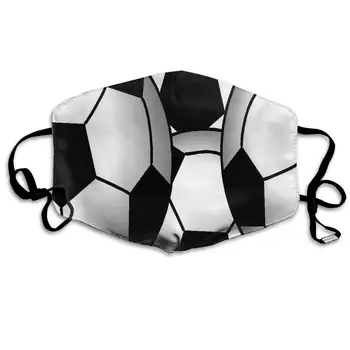 

Dustproof Washable Reusable Pattern Soccer Ball Mouth Cover Mask Respirator Germ Protective Warm Windproof Mask