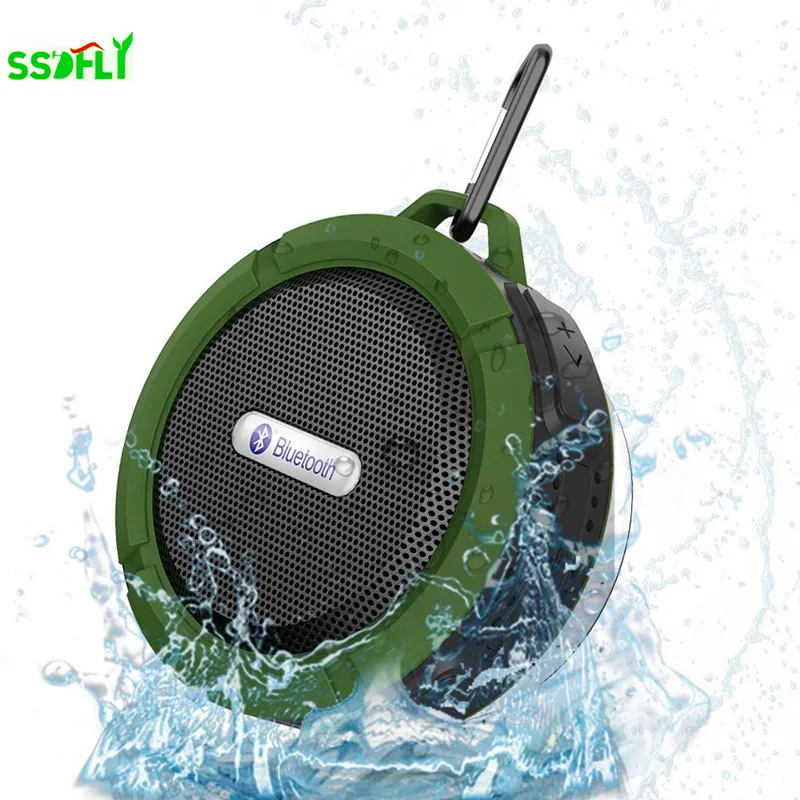 Mini altavoz Portátil con Bluetooth, subwoofer impermeable para ducha al aire libre, caja de sonido para coche inalámbrico, para teléfono y ordenador