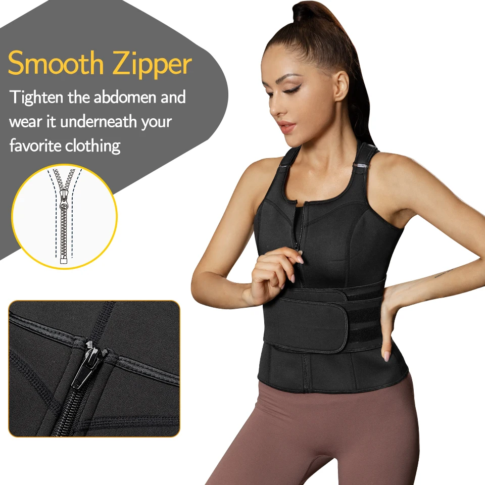 Waist Trainer Vest Corsets for Women Weight Loss Body Shaper Workout Tank Tops Shapeawear Sweat Sauna Suit Slimming Underwear target shapewear