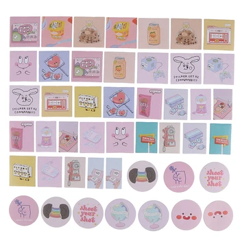 

46 Pcs/box Cartoon Paper Sticker Decoration Decal DIY Album Scrapbooking Seal Sticker Kawaii Stationery Gift Material Escol