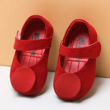 

Toddler Shoes Baby Soft-soled Shoes Girls Spring and Autumn Baby Shoes Children's Leather Shoes