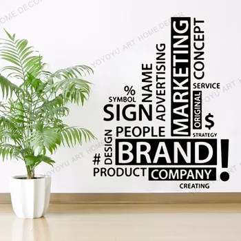 

Claasic Office Brand Business Plan Wall Decal,Teamwork Business Worker Inspire Office Decoration ,Motivation Sticker Mural JC186