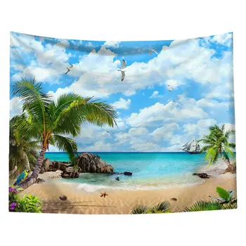 

1PC Household Dorm Hanging Cloth Creative Printing Wall Tapestry Photography Background Cloth Quick Dry Beach Towel for Home Dec