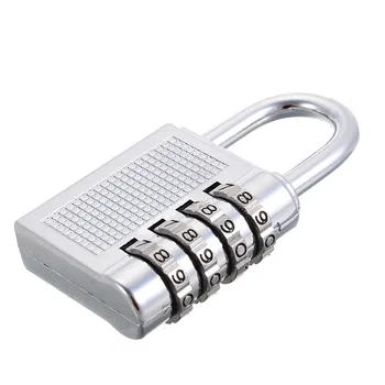 

4 Dial Digit Password Lock Combination Suitcase Luggage Metal Code Locks Padlock Travel Safe Anti-Theft Lock