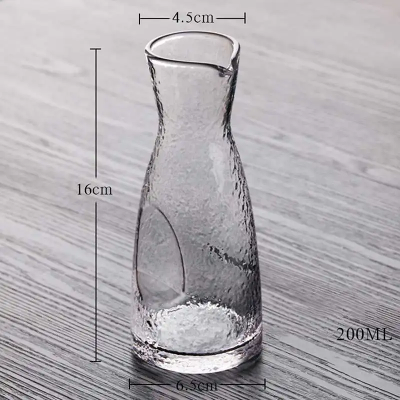 1Pcs Sake pot Японский стиль, бокалы для вина, бессвинцовый Хрустальный горшок, Набор чашек с флагоном, чашка для ликера, креативная посуда для напитков, подарки, бар, кухонные аксессуары - Цвет: 1Pcs Sake pot