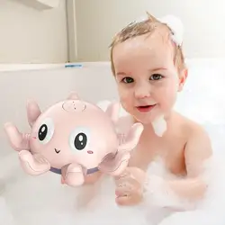 YK – pieuvre électrique à Induction automatique pour bébé, salle de bain, pulvérisation d'eau, mignon, avec jeu de musique et de lumière, 2022 