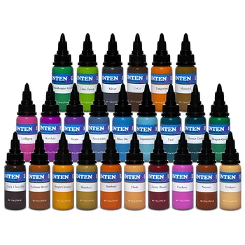 

Tattoo Ink Set 1oz - 14 Best Selling Primary Colors Permanent Body Paint Tattoo Pigment Body Art Color Set