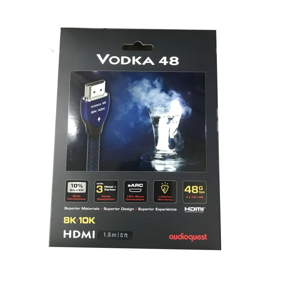 Кабель HDMI HIFI AudioQuest водка 48 8K 10K Гбит/с оригинальная коробка|Кабели HDMI| |