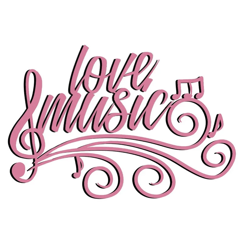 

Naifumodo Letter Love Music Melody Metal Cutting Dies Frame DIY Etched Dies Craft Paper Card Making Scrapbooking Embossing