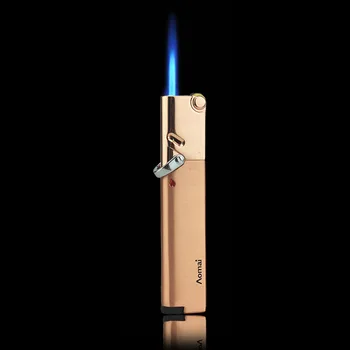 

Portable Personality Cigarette Lighter Metal windproof Gas Lighter Long Strip Ultra-thin Grinding Wheel Cigar Butane Lighters
