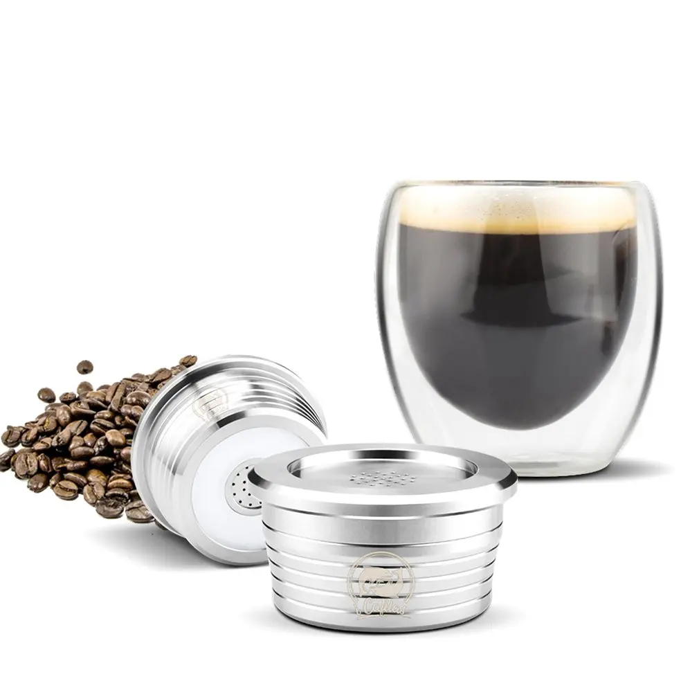 Stainless steel Refillable Coffee Capsule Pod Filter Dripper Tamper
Compatible with DELTA Q/ Coffee Machine