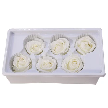 

Eternal Roses Heads,Real Natural Fresh Preserved Rose,Forever Rose,Immortal Flower Material White