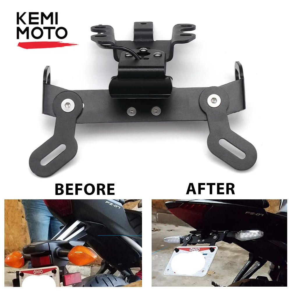 Kemimoto для Yamaha mt 07 MT07 MT FZ 2014 2018 Регистрационная пластина Fender Eliminator Держатель