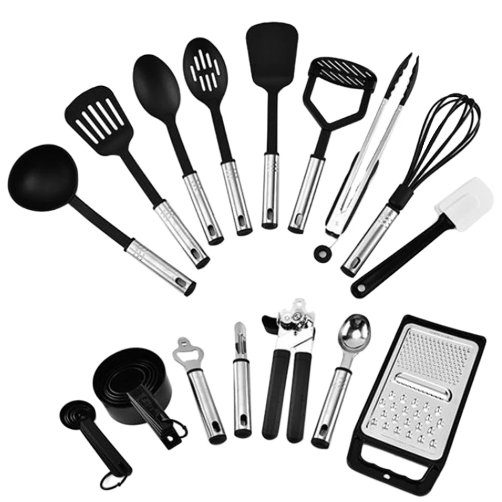 

24 PCS Silicone Multifunction Cooking Heat Resistant Non Stick Utensils Non Toxic Spoon Kitchenware Set Tools Home Odorless