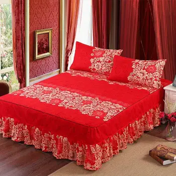 

1pcs Bed skirt large size mattress autumn winter Stain resistant Bed sheet Simmons dust-proof Bedding(not include pillowcase)E11