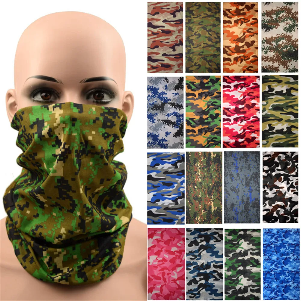

Camouflage Style Bandana Scarf Digital Print Outdoor Bandana Riding Mouth Nose Protection Scarves Dropship Scarfs Neck Gaiters