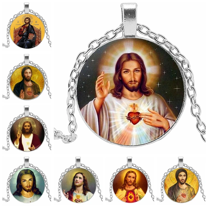 Jesus Sacred Heart Girl Wholesale Luxury Brand Jewelry Glass Cabin Necklace | Украшения и аксессуары