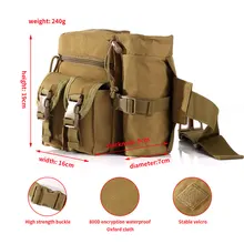 Рыболовная приманка, наплечный поясной рюкзак, большая емкость, многофункциональная рыболовная снасть, сумка на плечо 19*16*9 см
