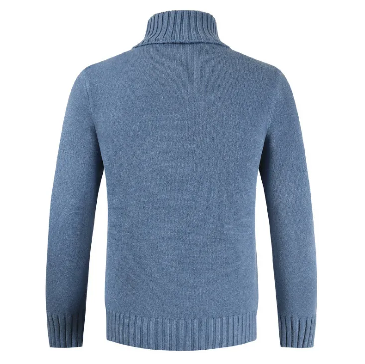 Осень зима новые мужские свитера Модные водолазки с длинным рукавом Slim Fit пуловер мужские кашемировые свитера повседневные пуловеры