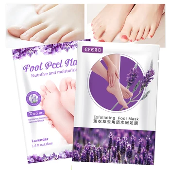 

2Pack Lavender Exfoliating Foot Mask for Legs Peeling Dead Skin Foot Scrub Smooth Cream Pedicure Socks for Feet Care Mask