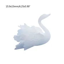 Molde de resina Mini 3D Cisne Estéreo Manual DIY Acessórios de Material de Enchimento De Epóxi Cristal Criativo Artesanato Jóias Fazendo Enchimento(China)